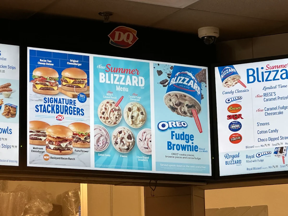 Menu, Dairy Queen Grill & Chill