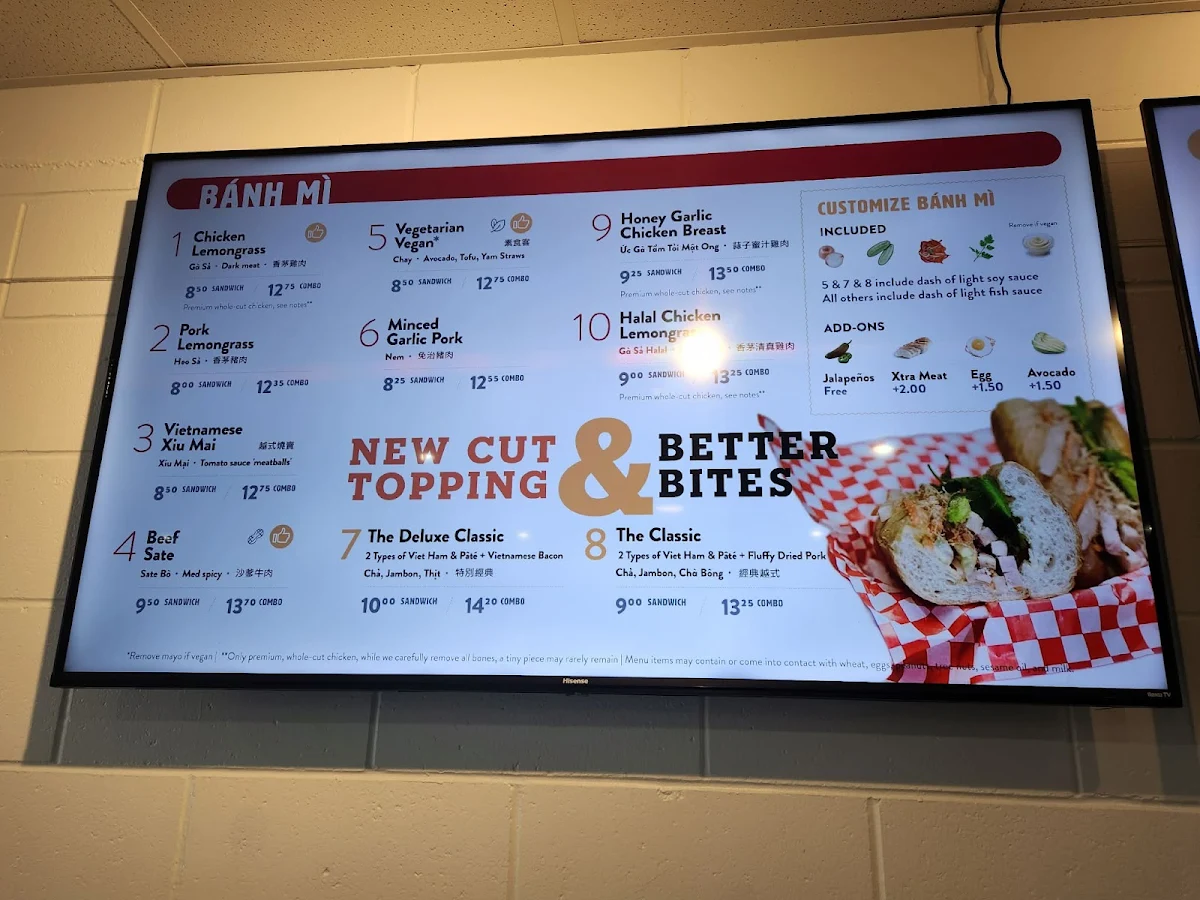Menu, Obanhmi
