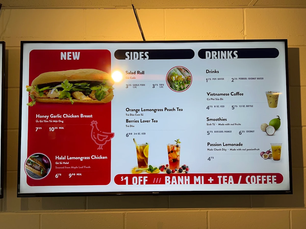 Menu, Obanhmi