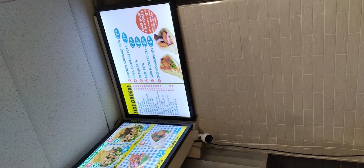 Menu, Greek Stop