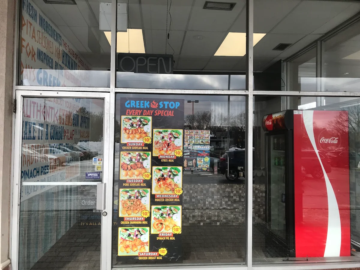 Menu, Greek Stop