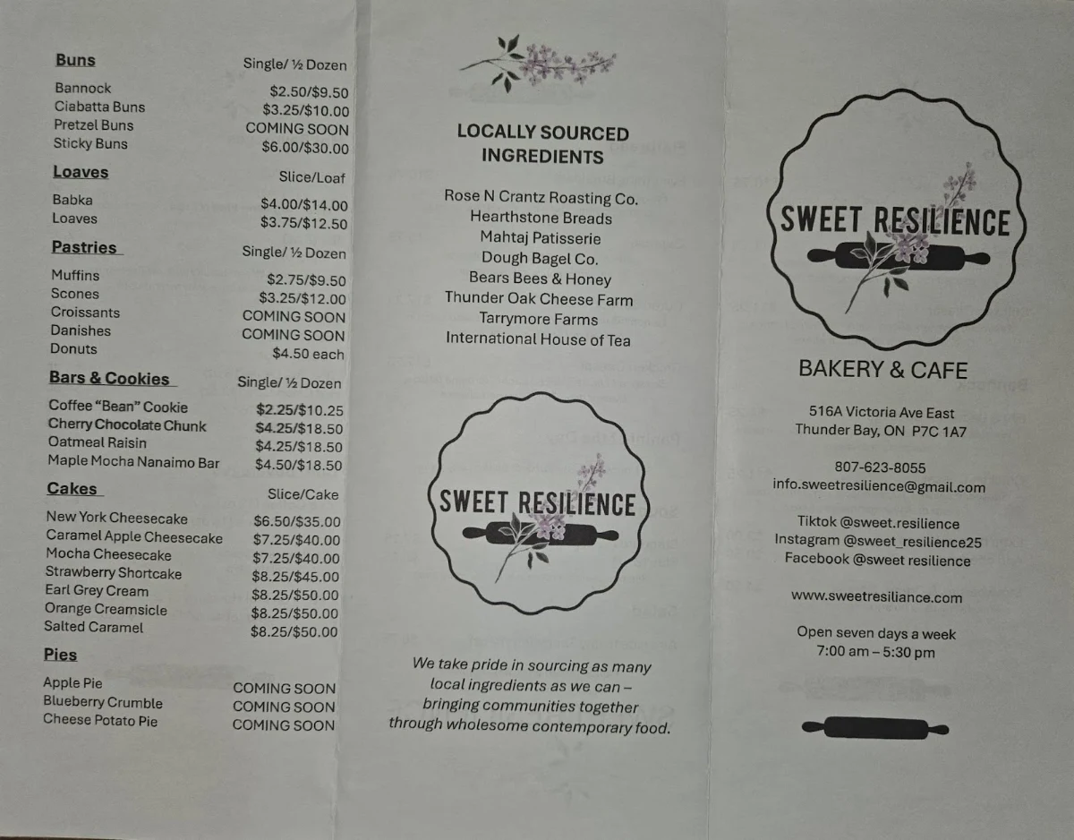 Menu, Sweet Resilience