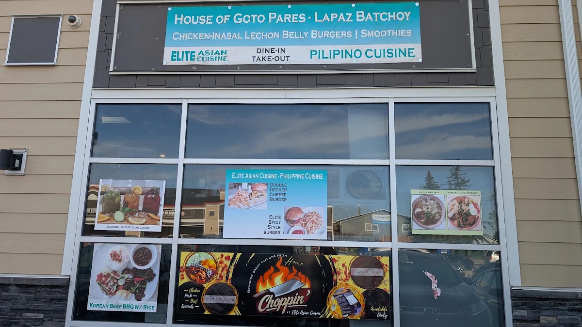 Menu, Elite Asian Cuisine Philippine Cuisine.