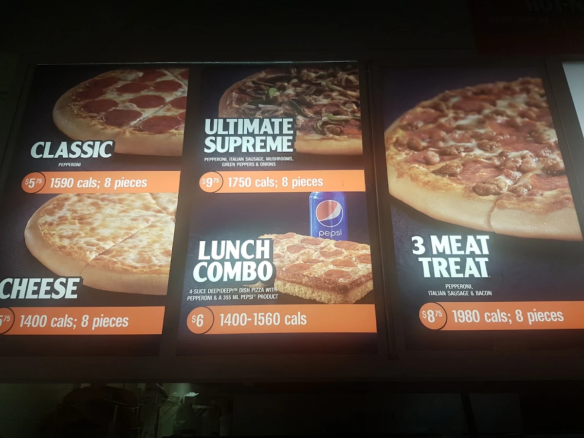 Menu, Little Caesars Pizza