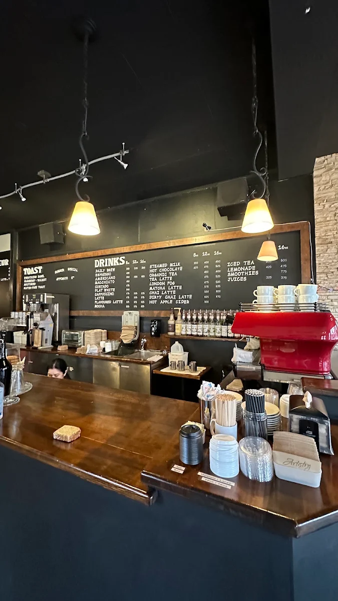 Menu, Artistry Cafe