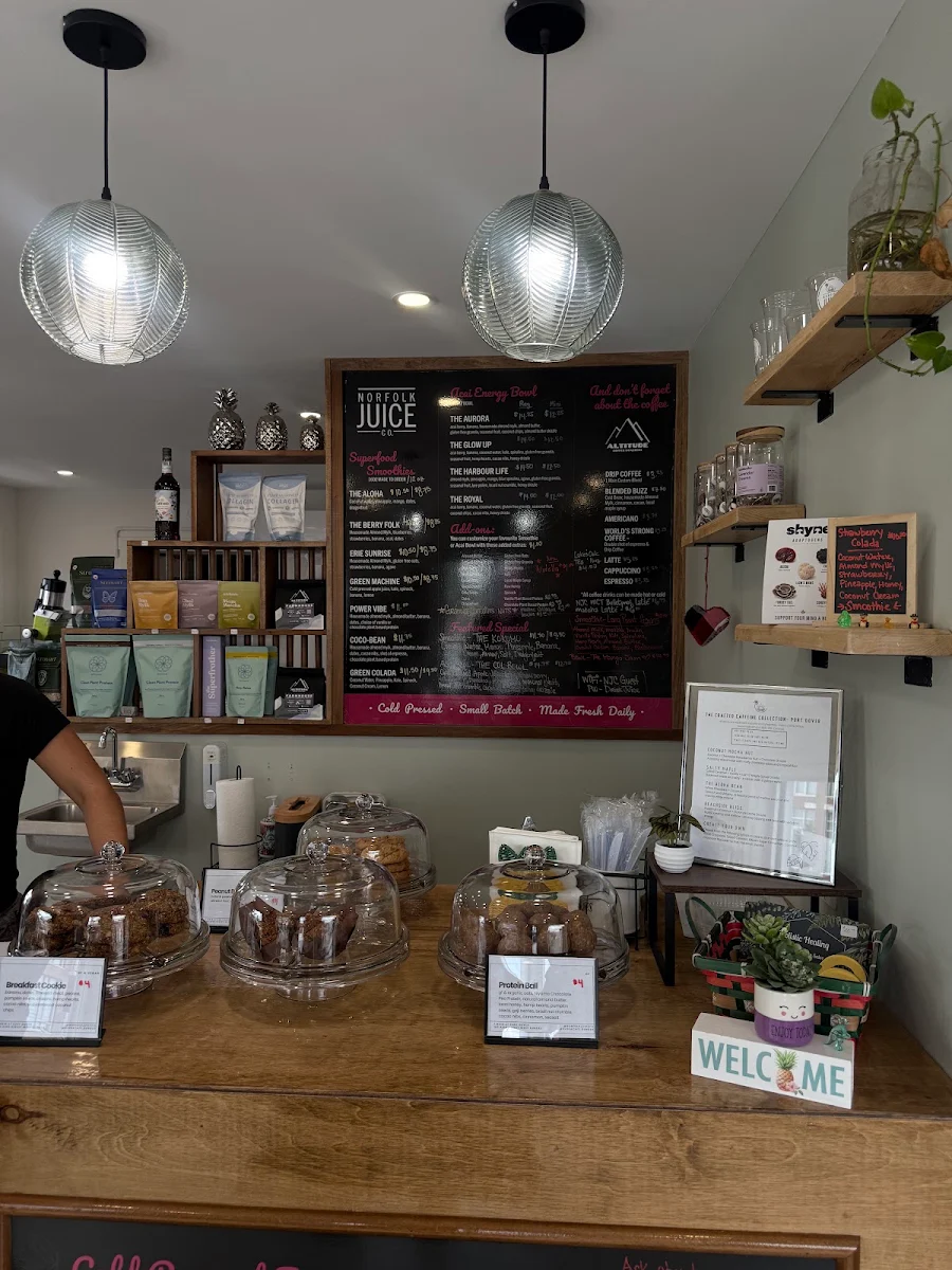 Menu, Norfolk Juice Co Port Dover