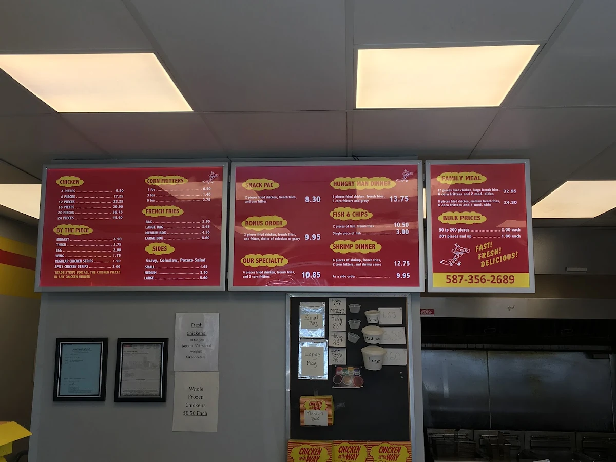 Menu, Chicken On The Way - Crowfoot