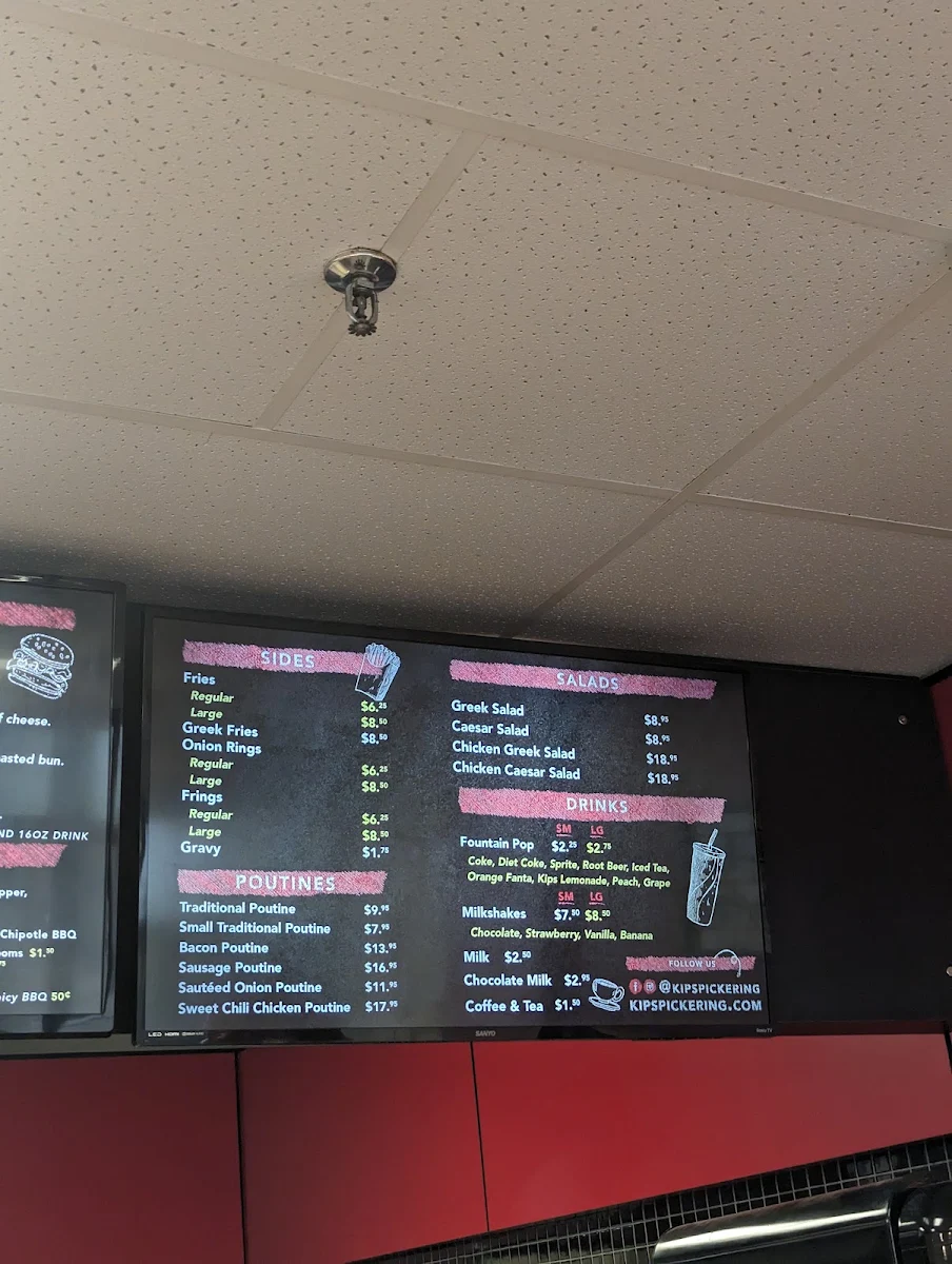 Menu, Kips Flame Homemade Burgers & All-Day Breakfast