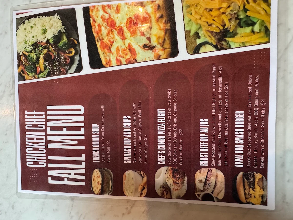 Menu, Chicken Chef