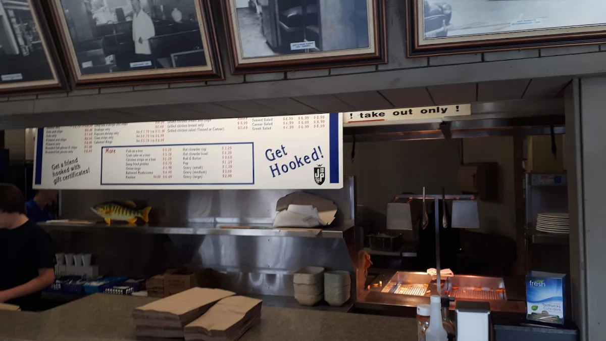Menu, Jeff Purvey's Fish & Chips