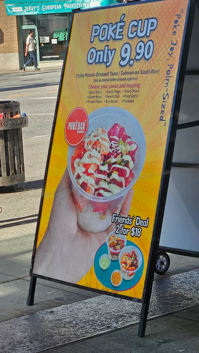 Menu, Poke Bar (E.Broadway)