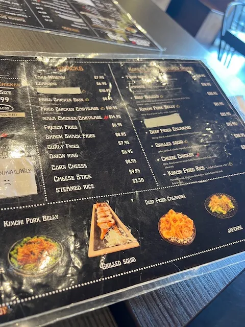 Menu, NeNe Chicken Vaughan