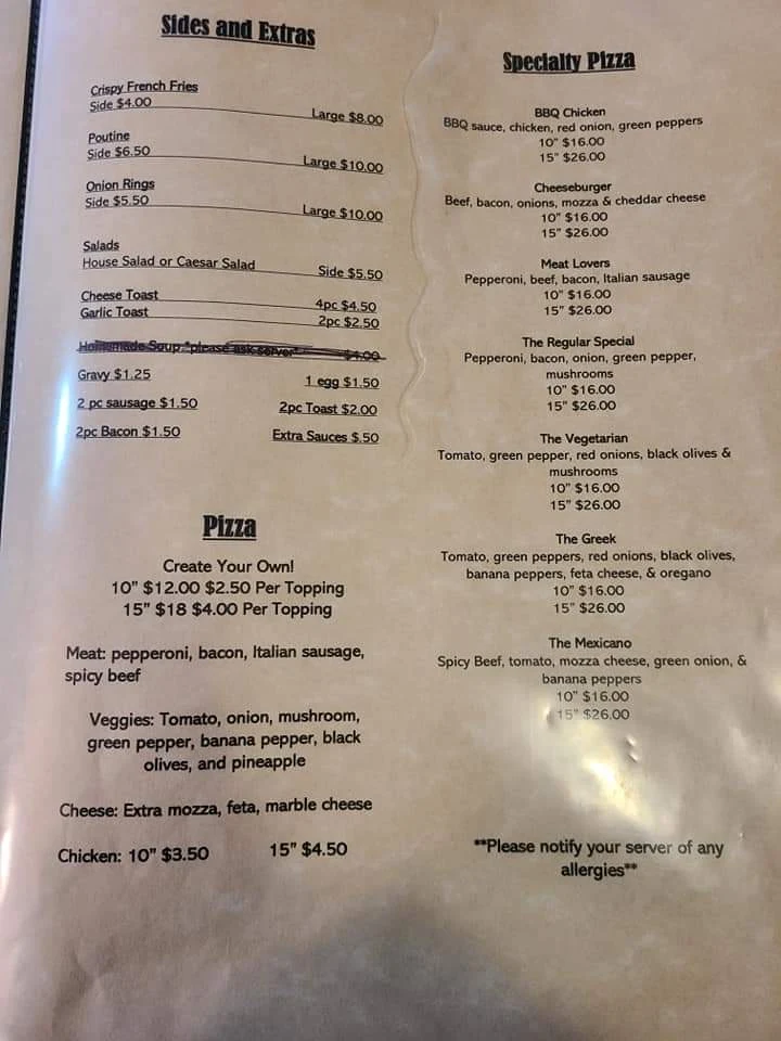 Menu, Boun's Lao Street Eatery