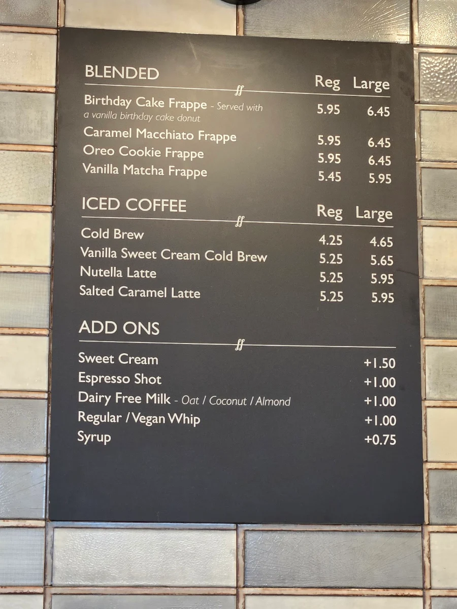 Menu, Delish