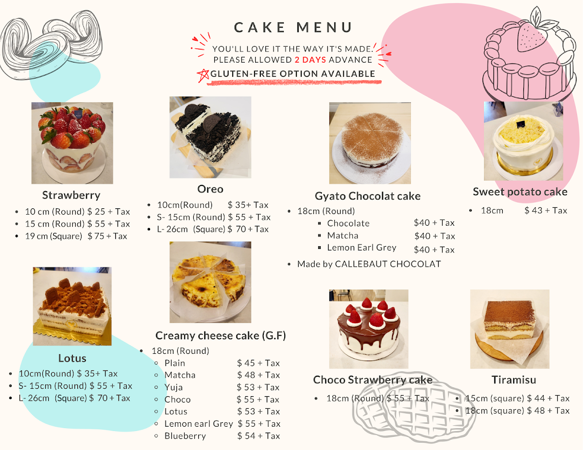 Menu, Cafe Dalbodre(Food trailer)