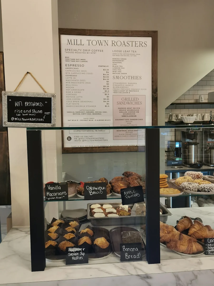 Menu, Mill Town Roasters