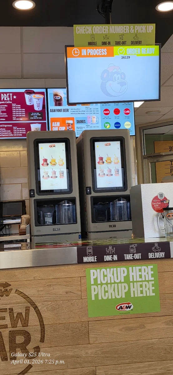 Menu, A&W Canada