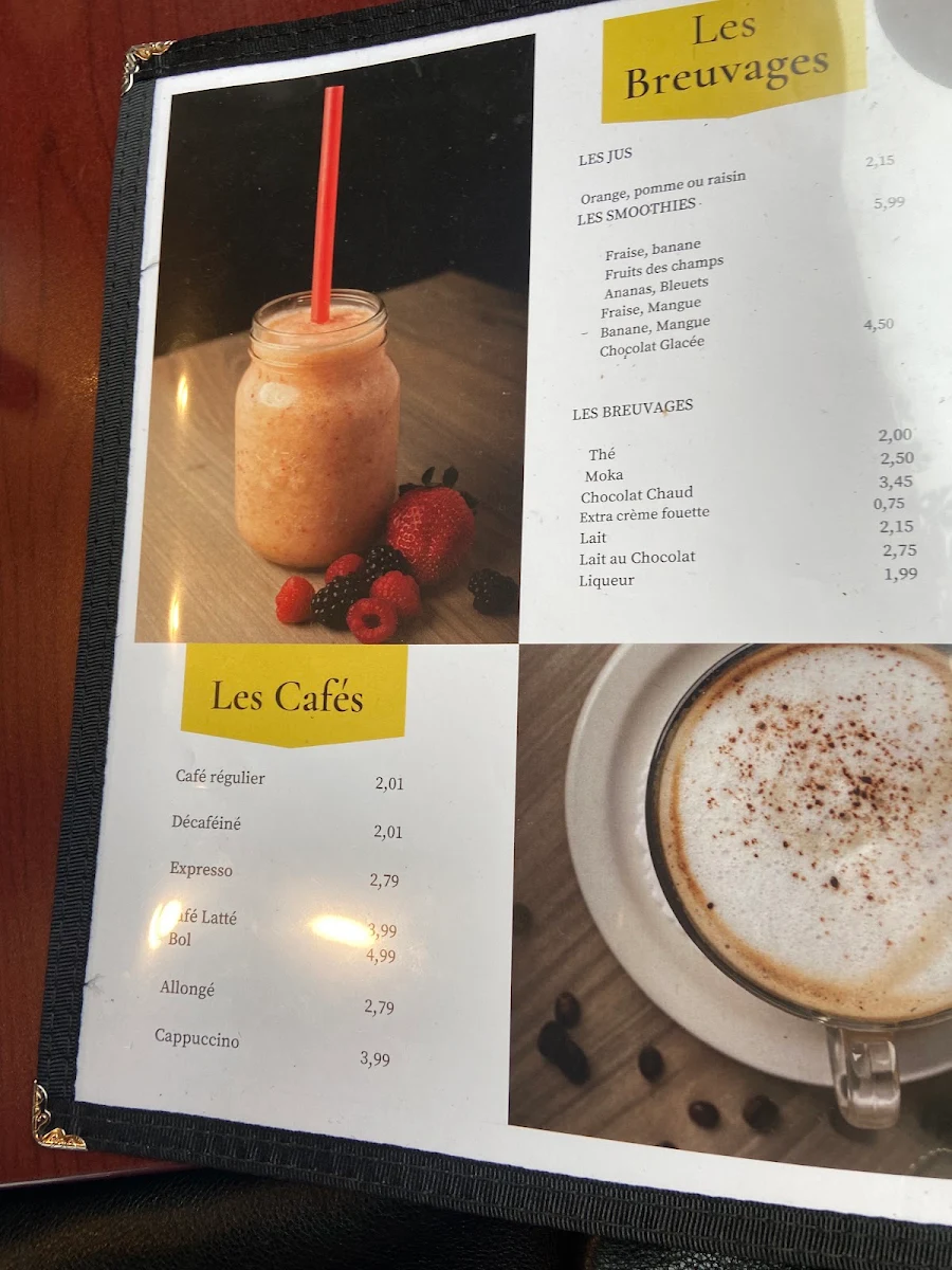 Menu, Chez 4’s