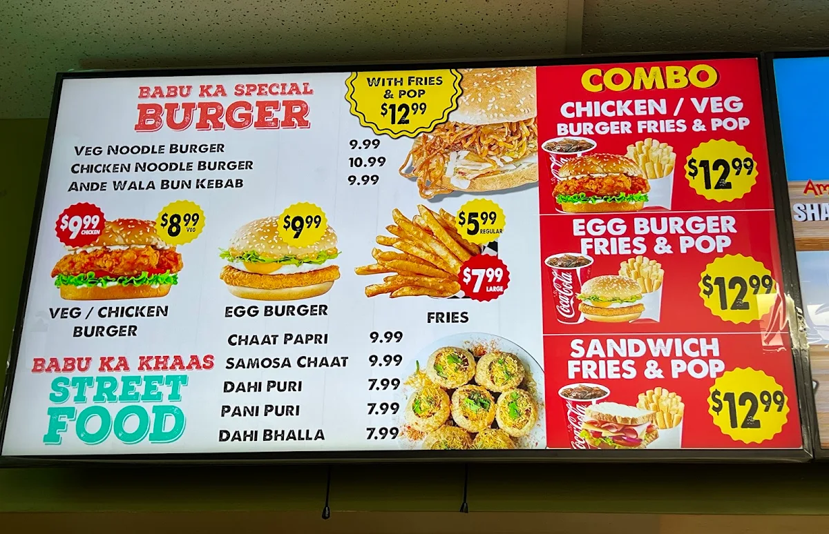 Menu, Babu Paan