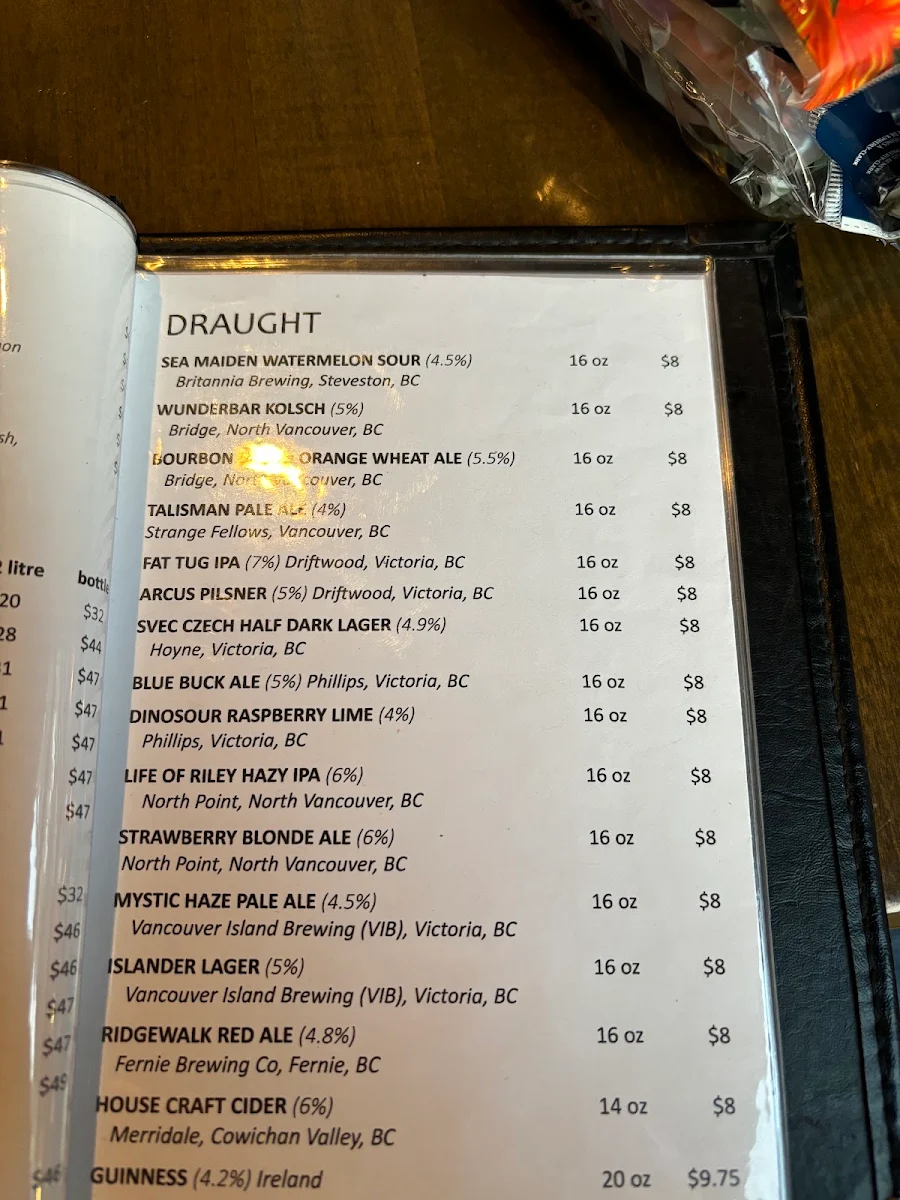 Menu, Black Frog Eatery