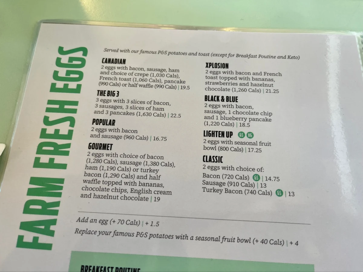 Menu, Pür & Simple