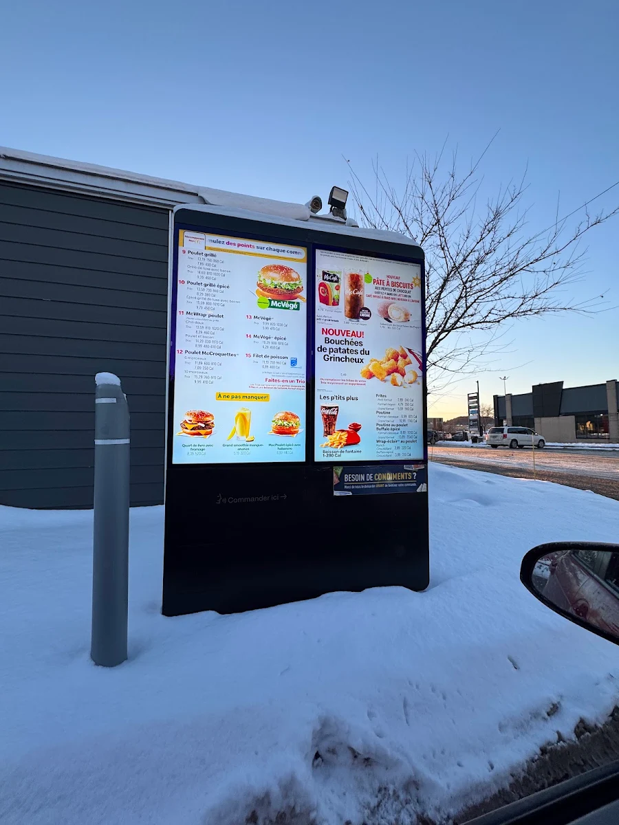 Menu, McDonald's