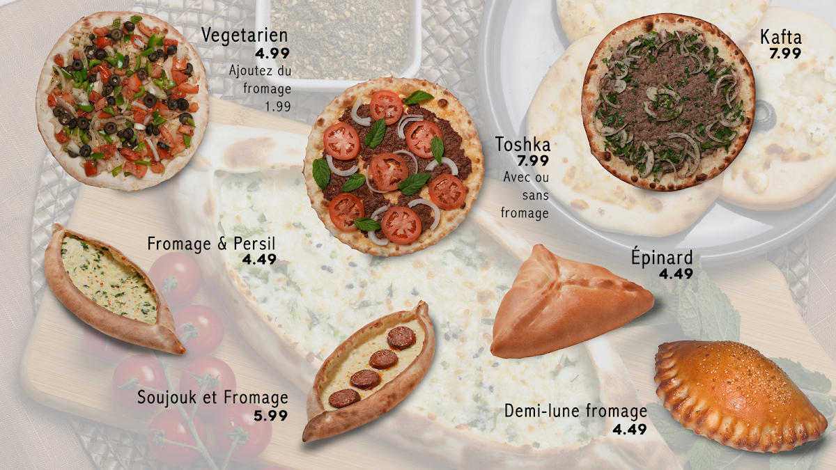 Menu, Sanabel Laval