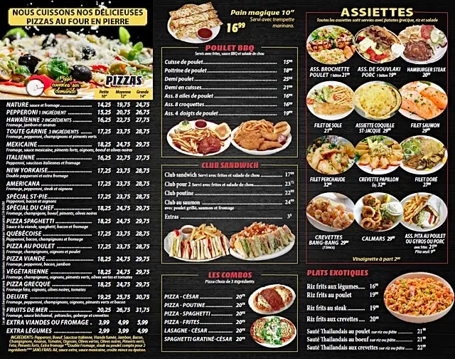 Menu, restaurant 235