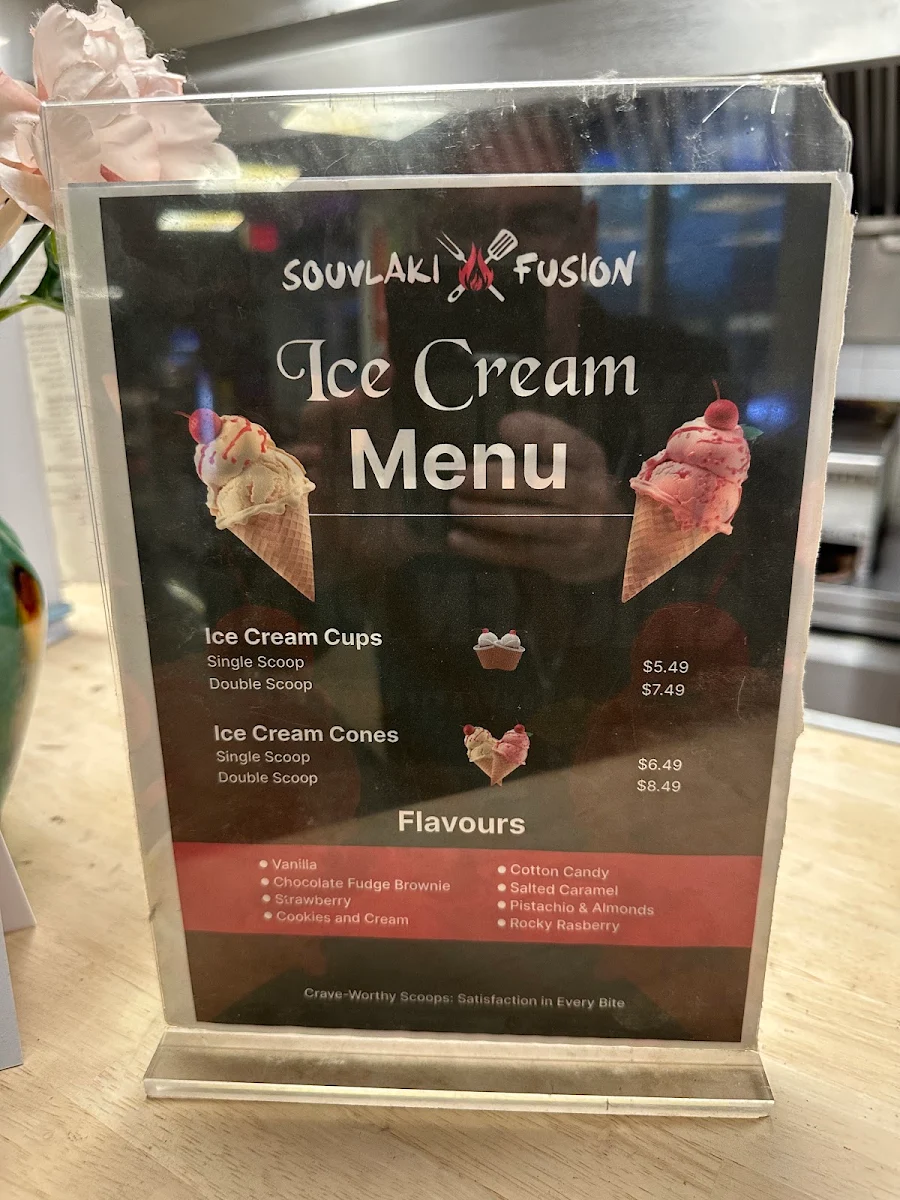 Menu, Souvlaki Fusion