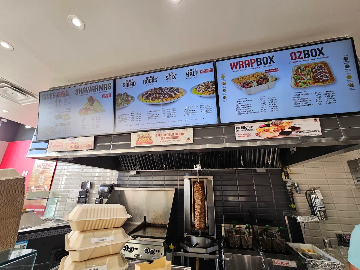 Menu, Osmow's Shawarma