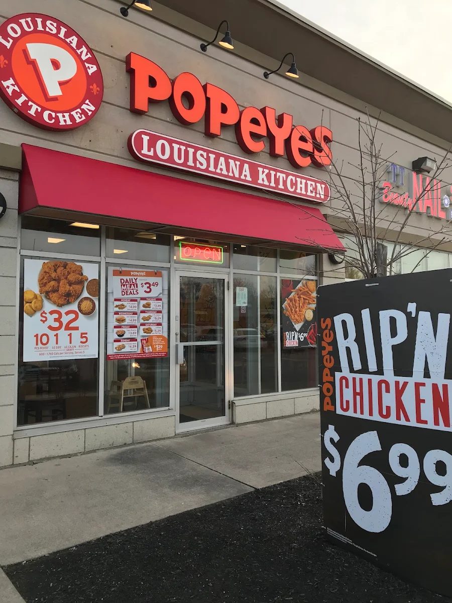 Menu, Popeyes Louisiana Kitchen