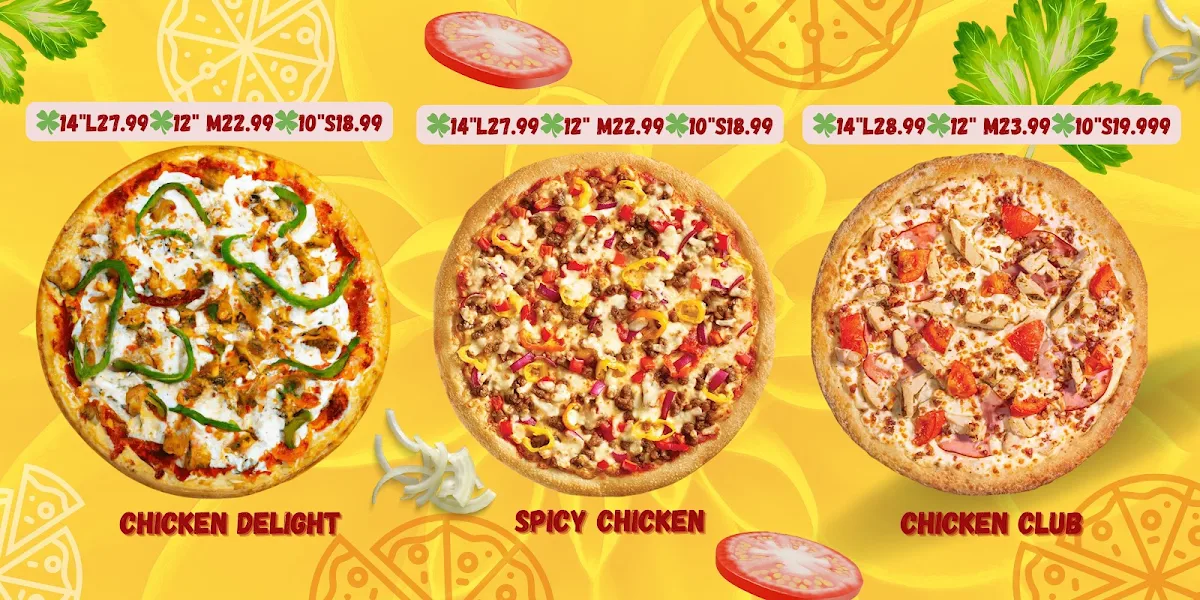 Menu, PIZZALAND and BBQ Hub
