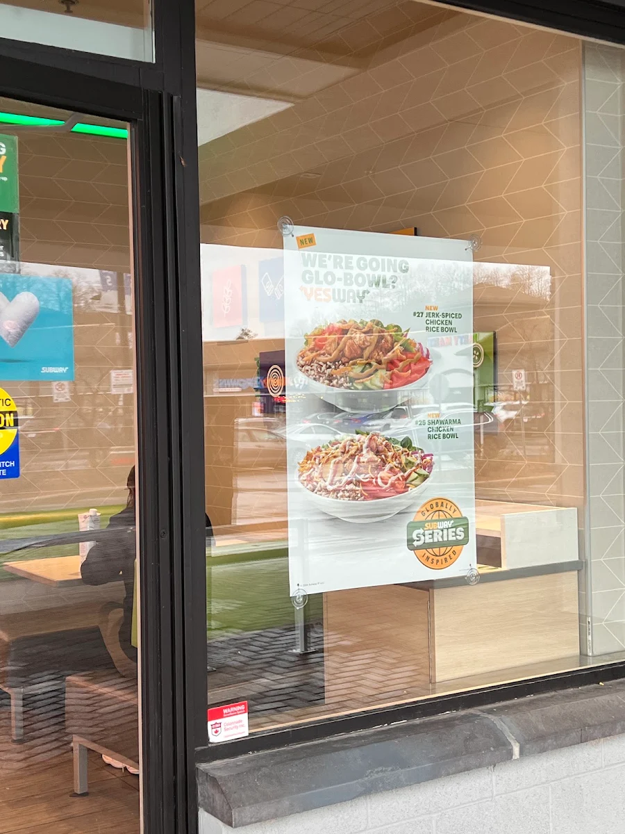 Menu, Subway