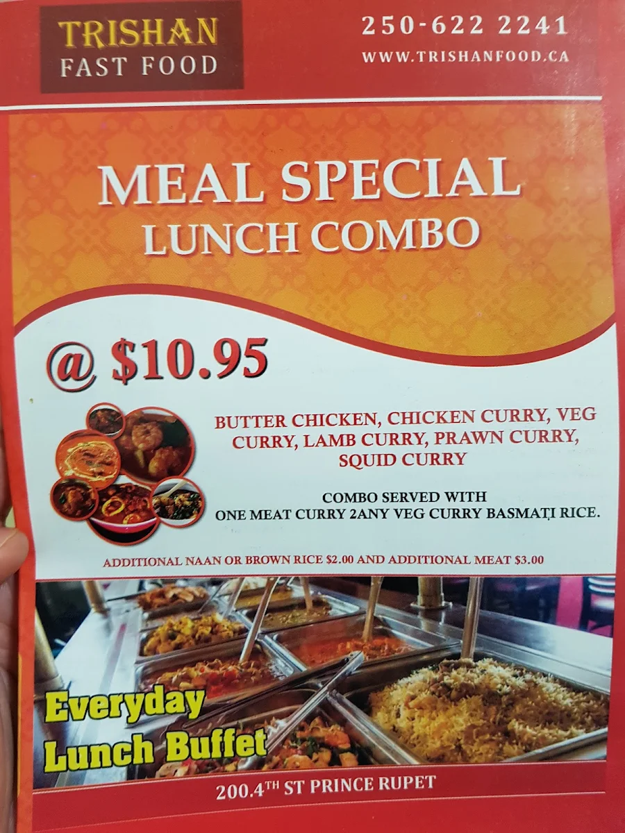 Menu, Trishan Food
