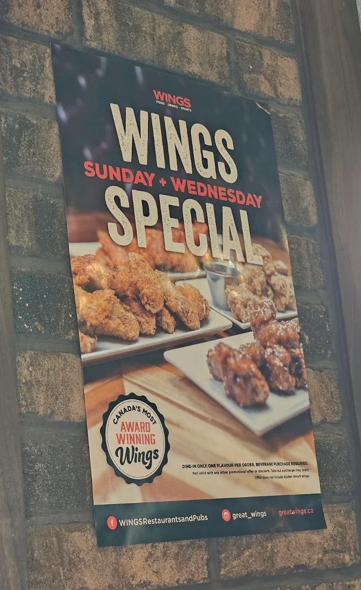 Menu, WINGS Restaurants & Pubs - Penticton