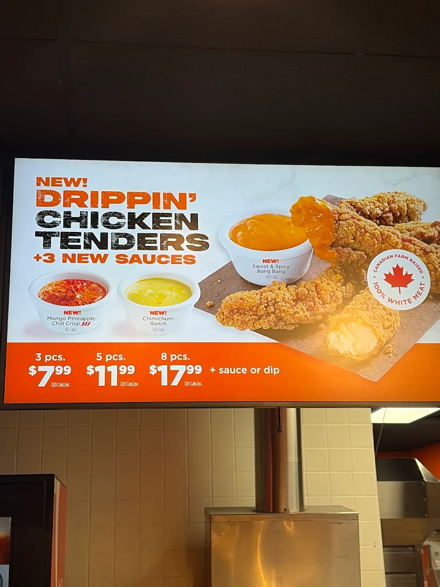 Menu, Pizza Pizza