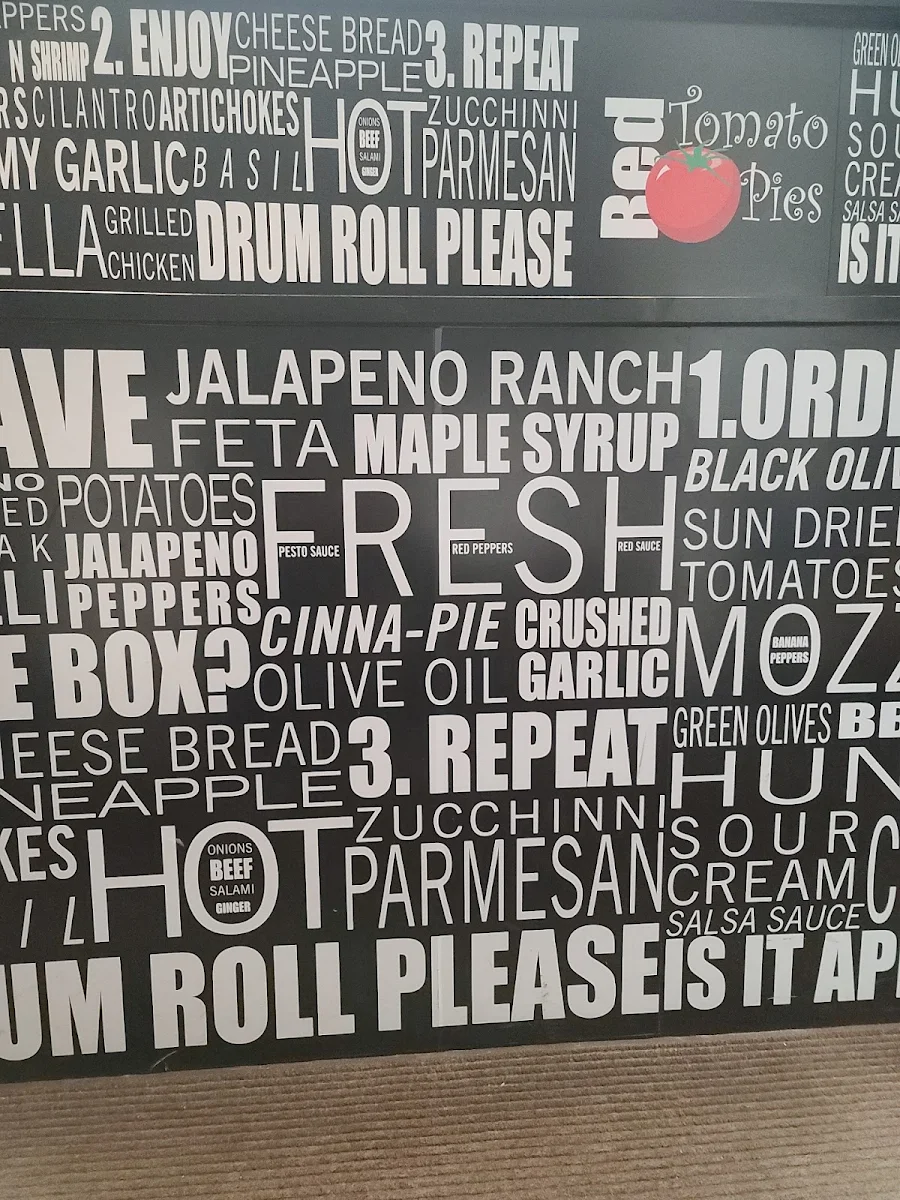 Menu, Red Tomato Pies