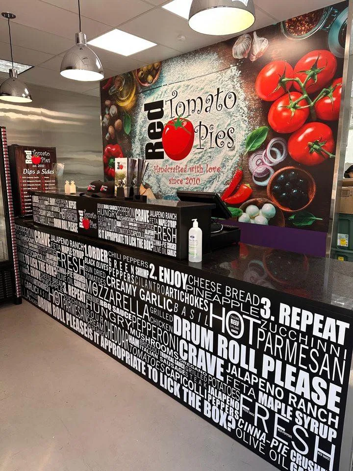 Menu, Red Tomato Pies