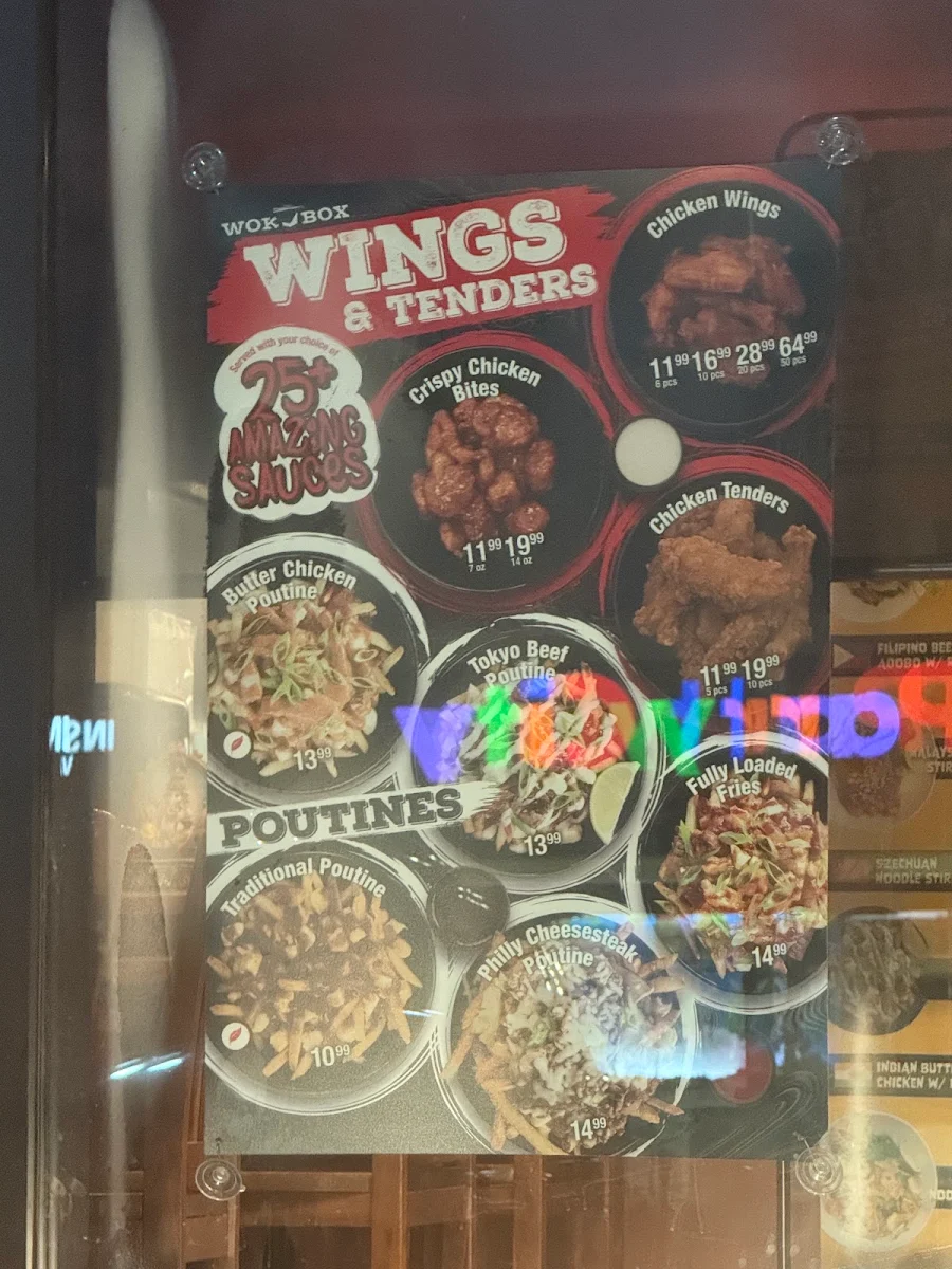 Menu, Wok Box