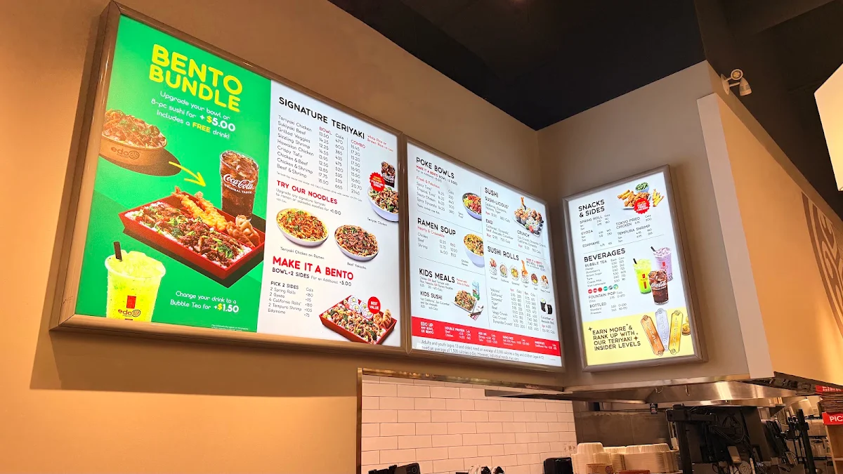 Menu, Edo Japan