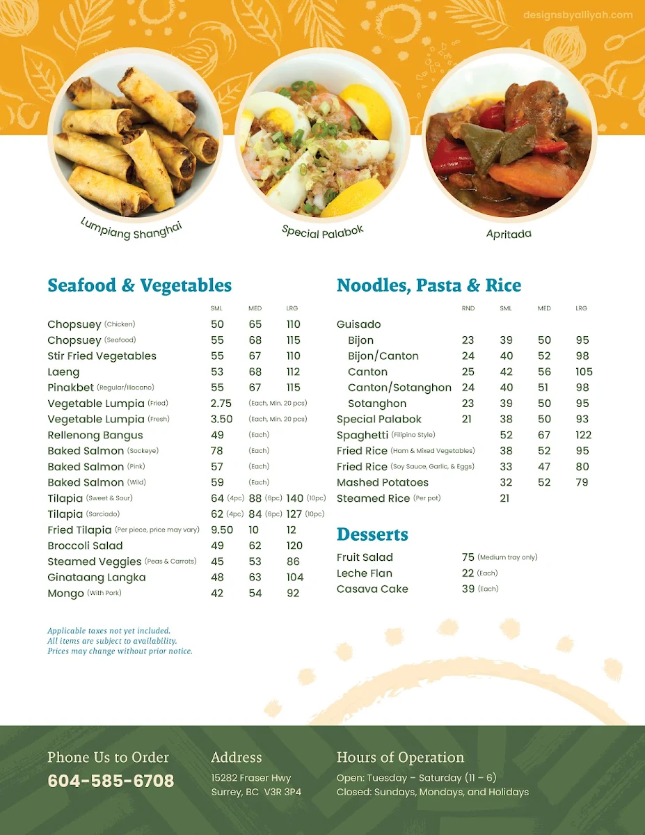 Menu photo 1