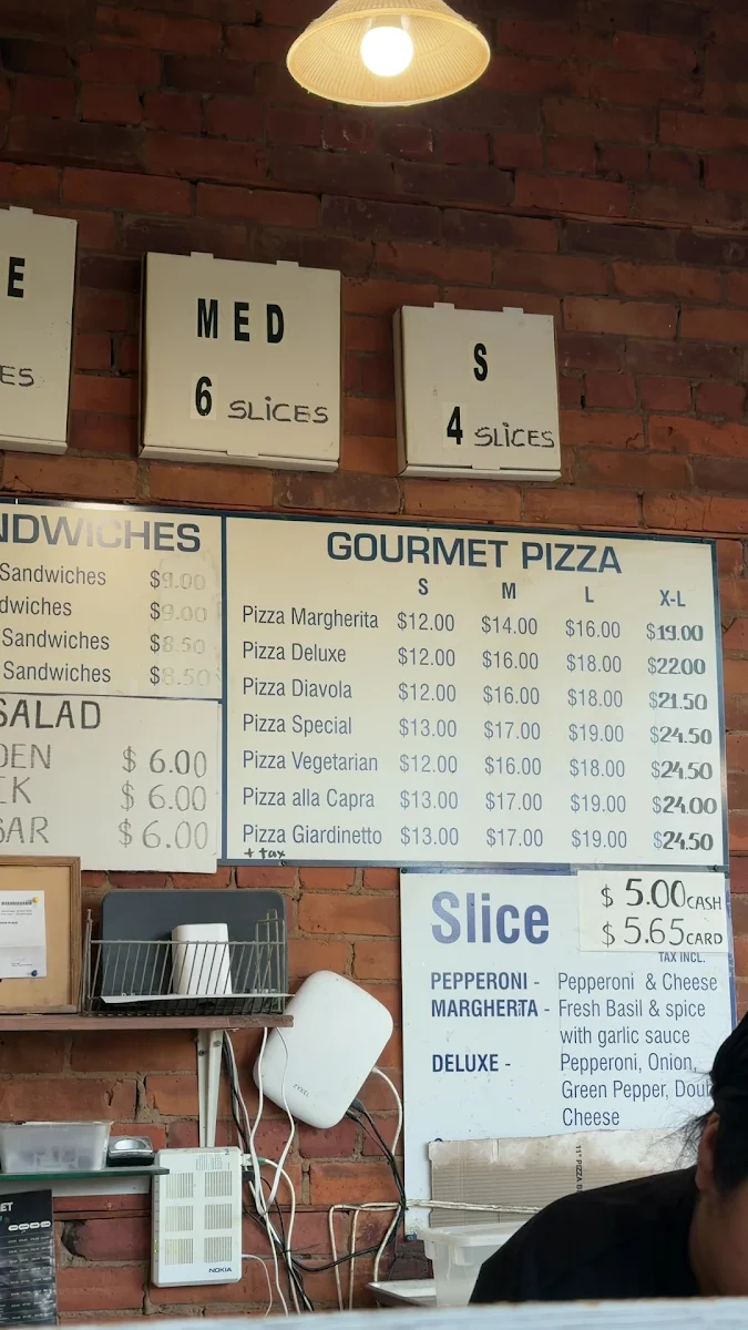 Menu, Fresca Pizza and Pasta