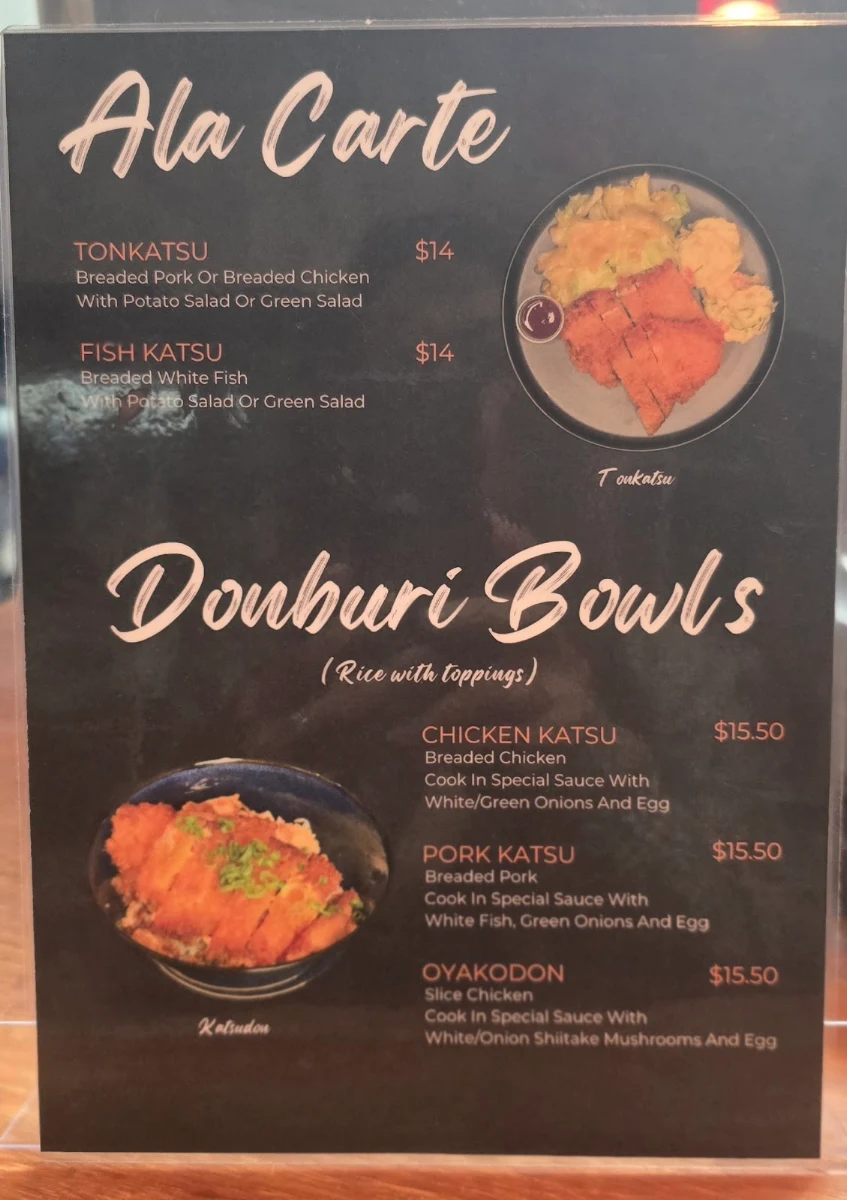 Menu, Zycayah Rolls Sushi