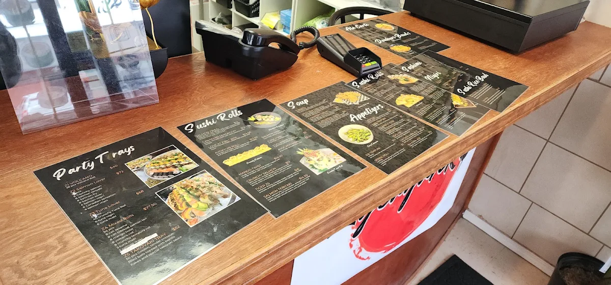 Menu, Zycayah Rolls Sushi