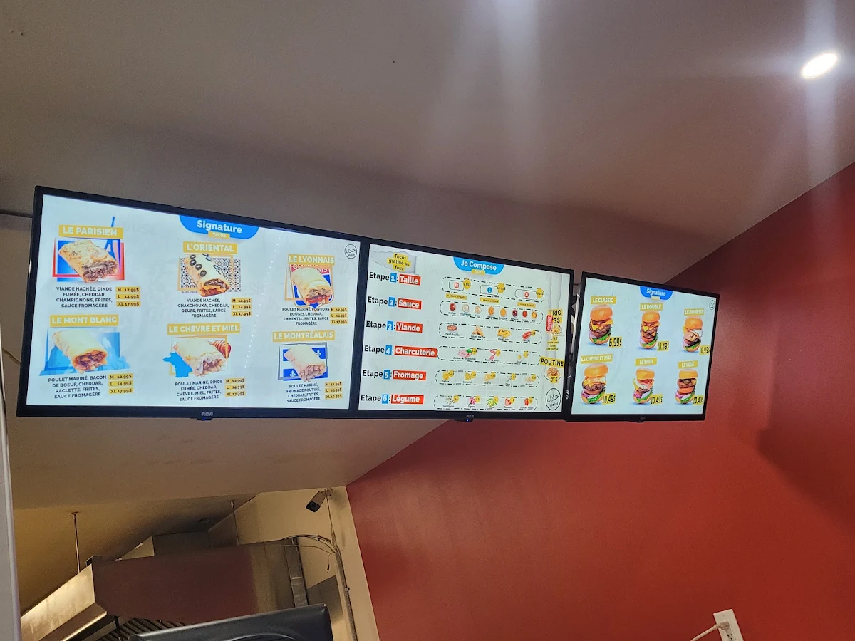 Menu, Maison du Tacos