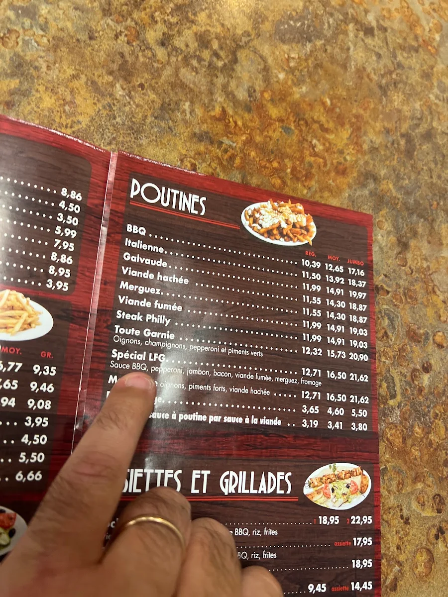 Menu, Les Frères Grillés