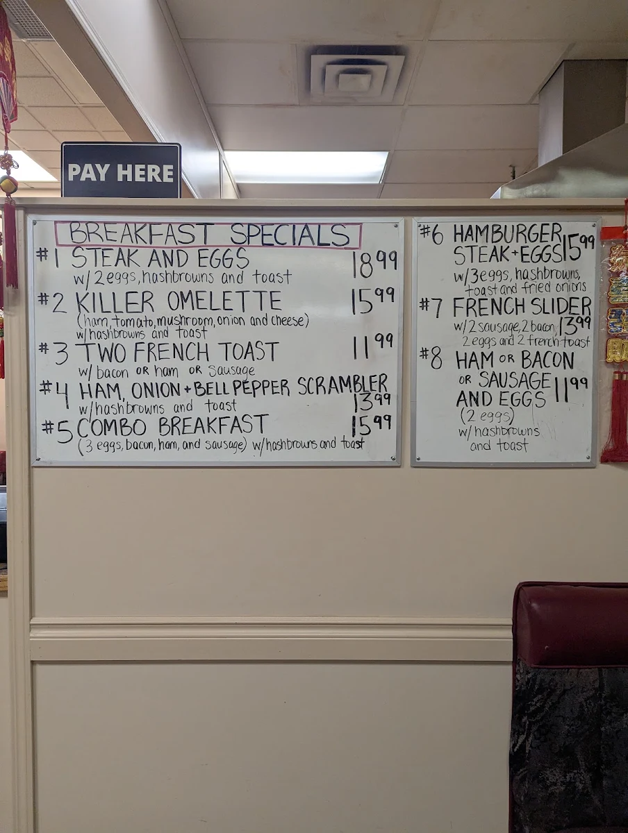 Menu, Whistling Kettle Cafe