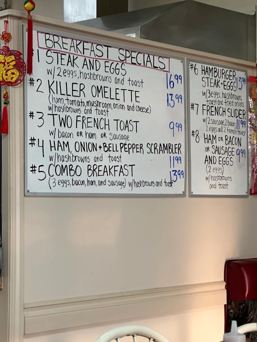 Menu, Whistling Kettle Cafe
