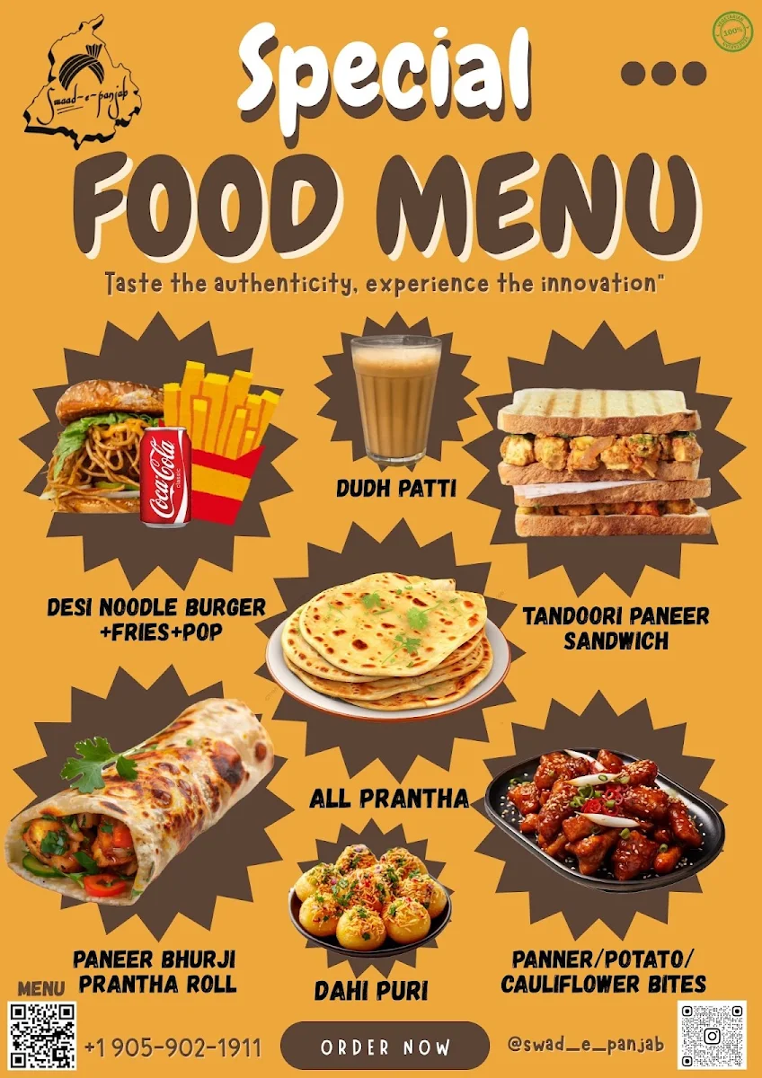 Menu, Swaad-e-Panjab