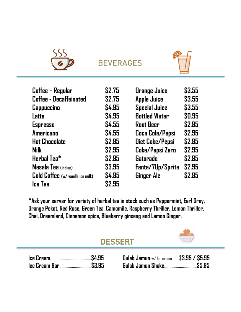 Menu, French Creek Bistro Restaurant & Grill